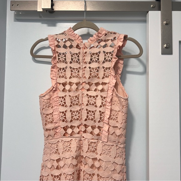 Peach Crochet Lace Dress ✨ - Picture 10 of 11